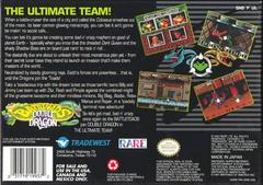 Battletoads And Double Dragon - Back | Battletoads and Double Dragon The Ultimate Team Super Nintendo