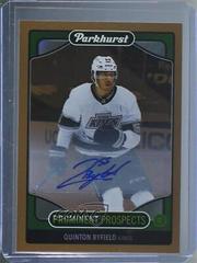 Quinton Byfield [Gold Autograph] #PP2 Hockey Cards 2021 Parkhurst Prominent Prospects Prices