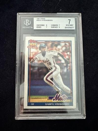 Darryl Strawberry Graded Topps