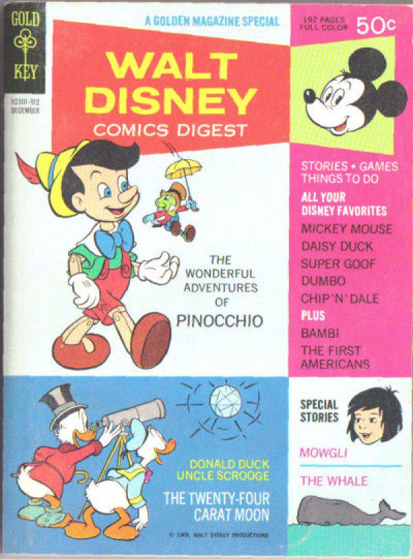 Walt Disney Comics Digest #6 (1968) Comic Books Walt Disney Comics Digest