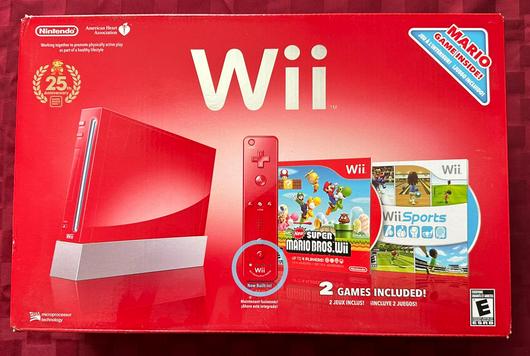 Red Nintendo Wii System photo
