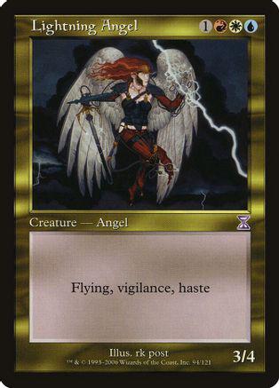 Lightning Angel [Foil] Magic Time Spiral Timeshifted