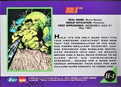 Back | Hulk Marvel 1992 Universe
