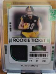 Pat Freeiermuth Football Cards 2021 Panini Contenders Rookie Ticket Swatches Prices