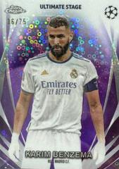 Karim Benzema [Purple] #USC-45 Soccer Cards 2023 Topps UEFA Club Ultimate Stage Prices
