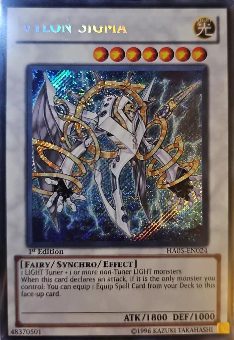 Vylon Sigma [Misprint] HA05-EN204 YuGiOh Hidden Arsenal 5: Steelswarm Invasion