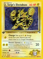 Lt. Surge's Electabuzz [1st Edition] #27 Pokemon Gym Heroes Prices