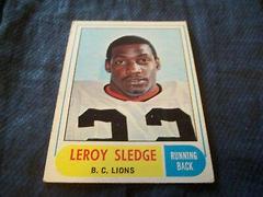 Leroy Sledge Football Cards 1968 O Pee Chee CFL Prices