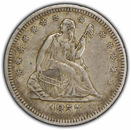 1857 O Coins Seated Liberty Quarter