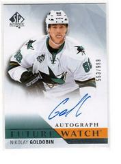 Nikolay Goldobin [Autograph] #266 Hockey Cards 2015 SP Authentic Prices