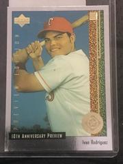 Ivan Rodriguez Baseball Cards 1998 Upper Deck 10th Anniversary Preview Prices