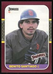 Benito Santiago #148 Baseball Cards 1987 Donruss Opening Day Prices