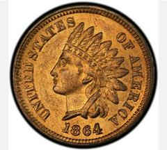 1864 Coins Indian Head Penny Prices