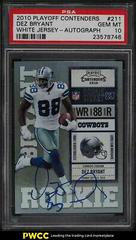 Dez Bryant [White Jersey Autograph] #211 Football Cards 2010 Playoff Contenders Prices