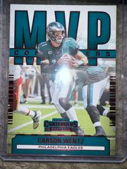Carson Wentz [Ruby] #MC-CWE Football Cards 2020 Panini Contenders MVP Prices