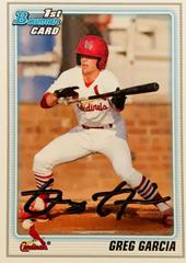Greg Garcia #BDPP44 Baseball Cards 2010 Bowman Draft Picks & Prospects Prices