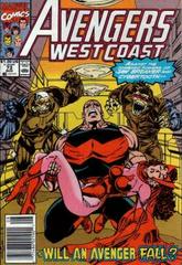 The West Coast Avengers [Newsstand] #73 (1991) Comic Books West Coast Avengers Prices