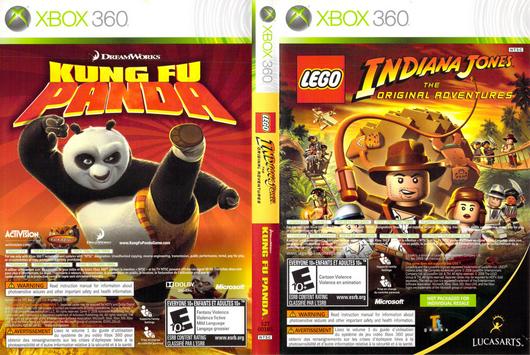 LEGO Indiana Jones and Kung Fu Panda Combo Cover Art