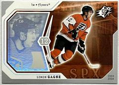 Simon Gagne #72 Hockey Cards 2003 SPx Prices