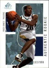 Fred Jones #125 Basketball Cards 2002 SP Game Used Prices