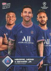 Kylian Mbappe, Lionel Messi, Neymar Jr Soccer Cards 2021 Topps Now UEFA Champions League Prices