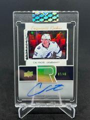 Cal Foote #ET-CF Hockey Cards 2020 Upper Deck Clear Cut Exquisite Collection Autographs Prices