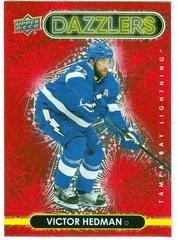 Victor Hedman [Red] Hockey Cards 2021 Upper Deck Dazzlers Prices