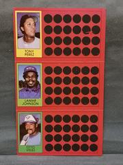 Tony Perez, Lamar Johnson, Otto Velez #8, 26, 44 Baseball Cards 1981 Topps Scratch Offs Prices