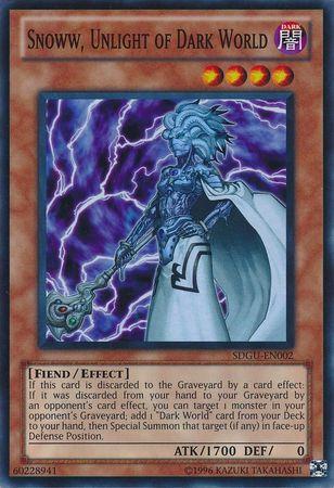 Snoww, Unlight of Dark World SDGU-EN002 YuGiOh Structure Deck: Gates of the Underworld