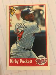 Kirby Puckett #124 Baseball Cards 1995 Fleer Panini Stickers Prices