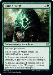 Rune of Might [Foil] Magic Kaldheim Prices