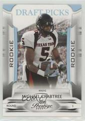 Michael Crabtree [College Draft Picks Light Blue] #174 Football Cards 2009 Playoff Prestige Prices