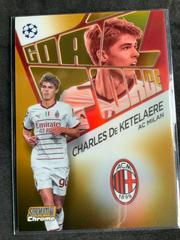 Charles De Ketelaere [Gold] #GF-CDK Soccer Cards 2022 Stadium Club Chrome UEFA Competitions Goal Force Prices