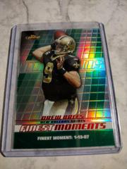 Drew Brees [Green Refractor] #FM-DB Football Cards 2008 Topps Finest Moments Prices