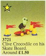 LEGO Set | Clive Crocodile on Skateboard LEGO Fabuland
