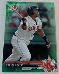 Rafael Devers [Green] Baseball Cards 2017 Bowman Prospects Prices