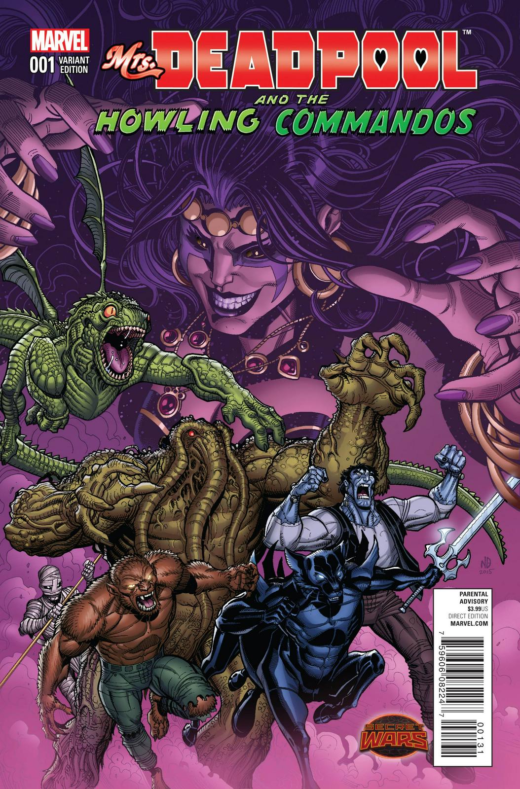 Mrs. Deadpool and the Howling Commandos [Team] #1 (2015) Comic Books Mrs. Deadpool and the Howling Commandos