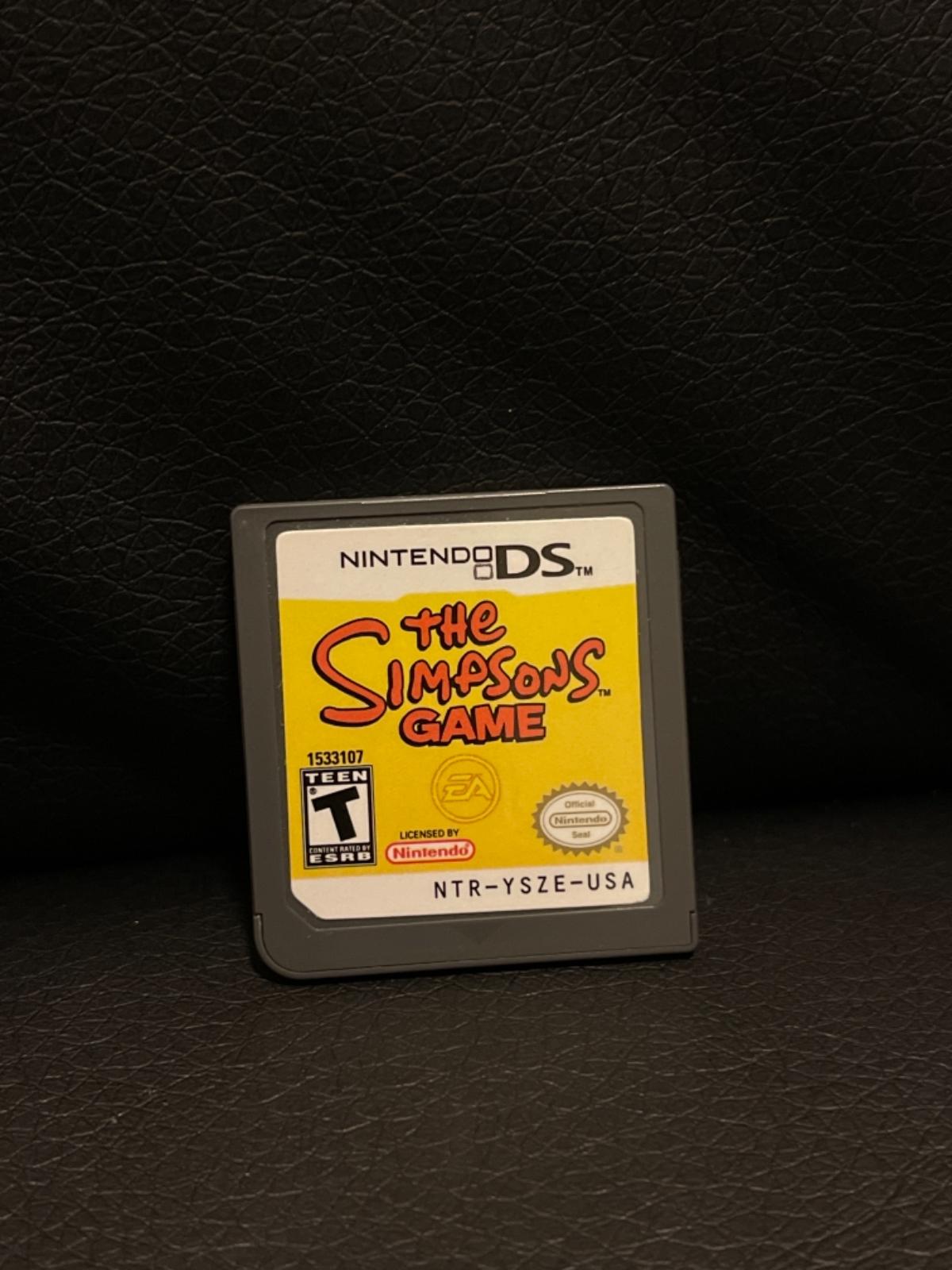 The Simpsons Game Item Only Nintendo Ds