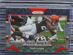 Nick Chubb [No Huddle Prizm] #18 Football Cards 2021 Panini Prizm All Out Prices