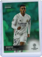 Rodrygo [Green Refractor] Soccer Cards 2020 Stadium Club Chrome UEFA Champions League Prices