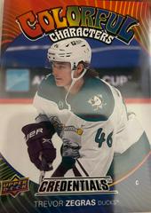 Trevor Zegras #CC1 Hockey Cards 2021 Upper Deck Credentials Colorful Characters Prices