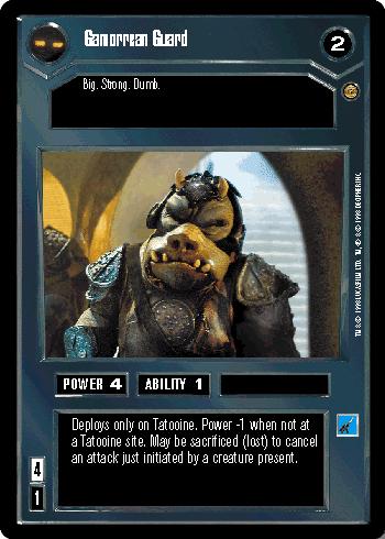 Gamorrean Guard [Limited] Star Wars CCG Jabba's Palace