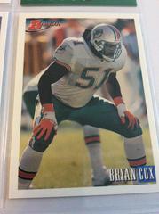 Bryan Cox #404 Football Cards 1993 Bowman Prices