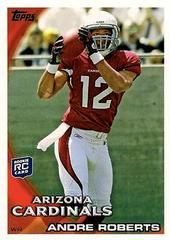Andre Roberts #423 Football Cards 2010 Topps Prices