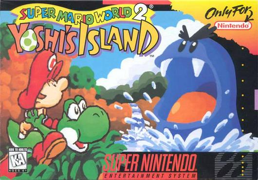Super Mario World 2 Yoshi's Island Cover Art