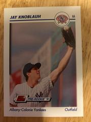 Jay Knoblauh #8 Baseball Cards 1991 Impel Line Drive Pre Rookie AA Prices