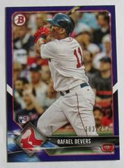 Rafael Devers [Purple] #25 Baseball Cards 2018 Bowman Prices