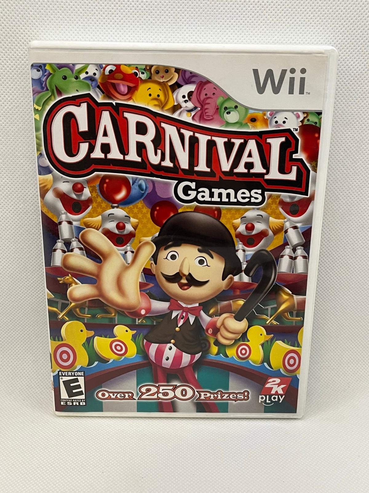 Carnival Games Item, Box, and Manual Wii