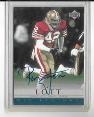 Ronnie Lott Football Cards 2000 Upper Deck Legends Autographs Prices