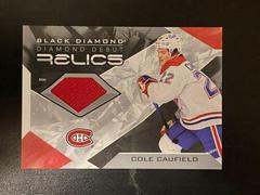 Cole Caufield [Autograph Patch] Hockey Cards 2021 Upper Deck Black Diamond Debut Relics Prices